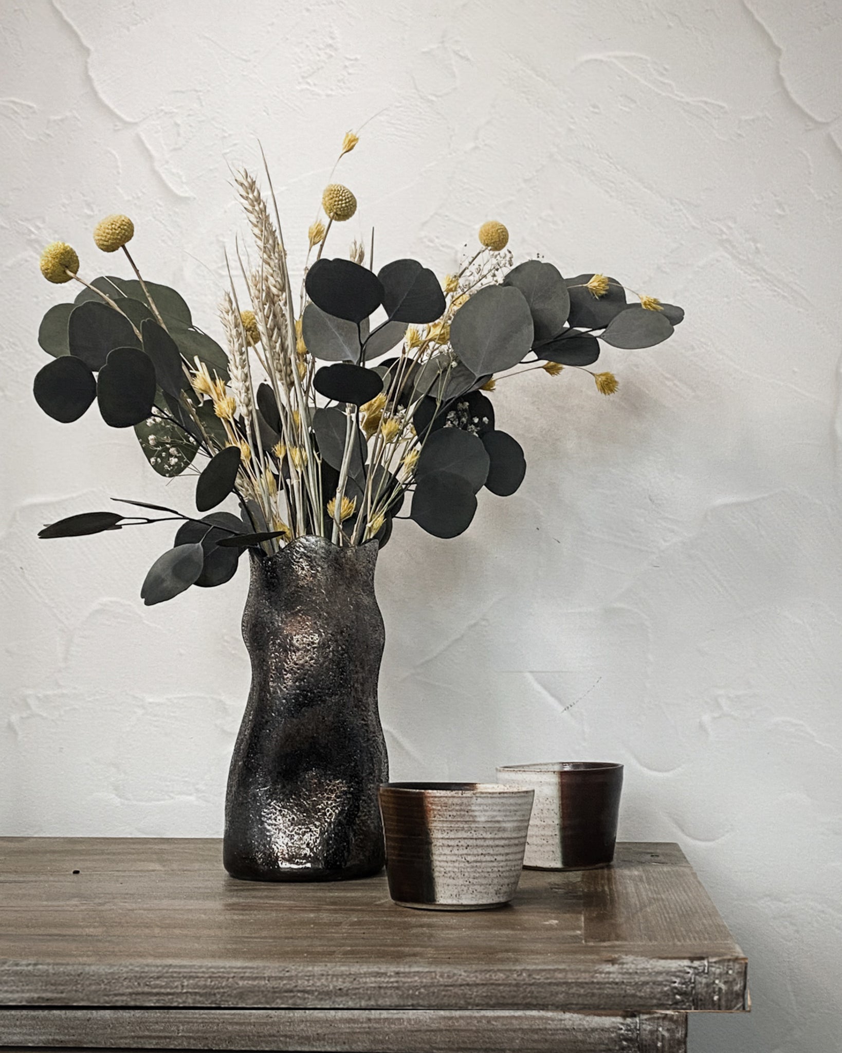 Dried Flower Bouquet: Eucalyptus & Billy Buttons