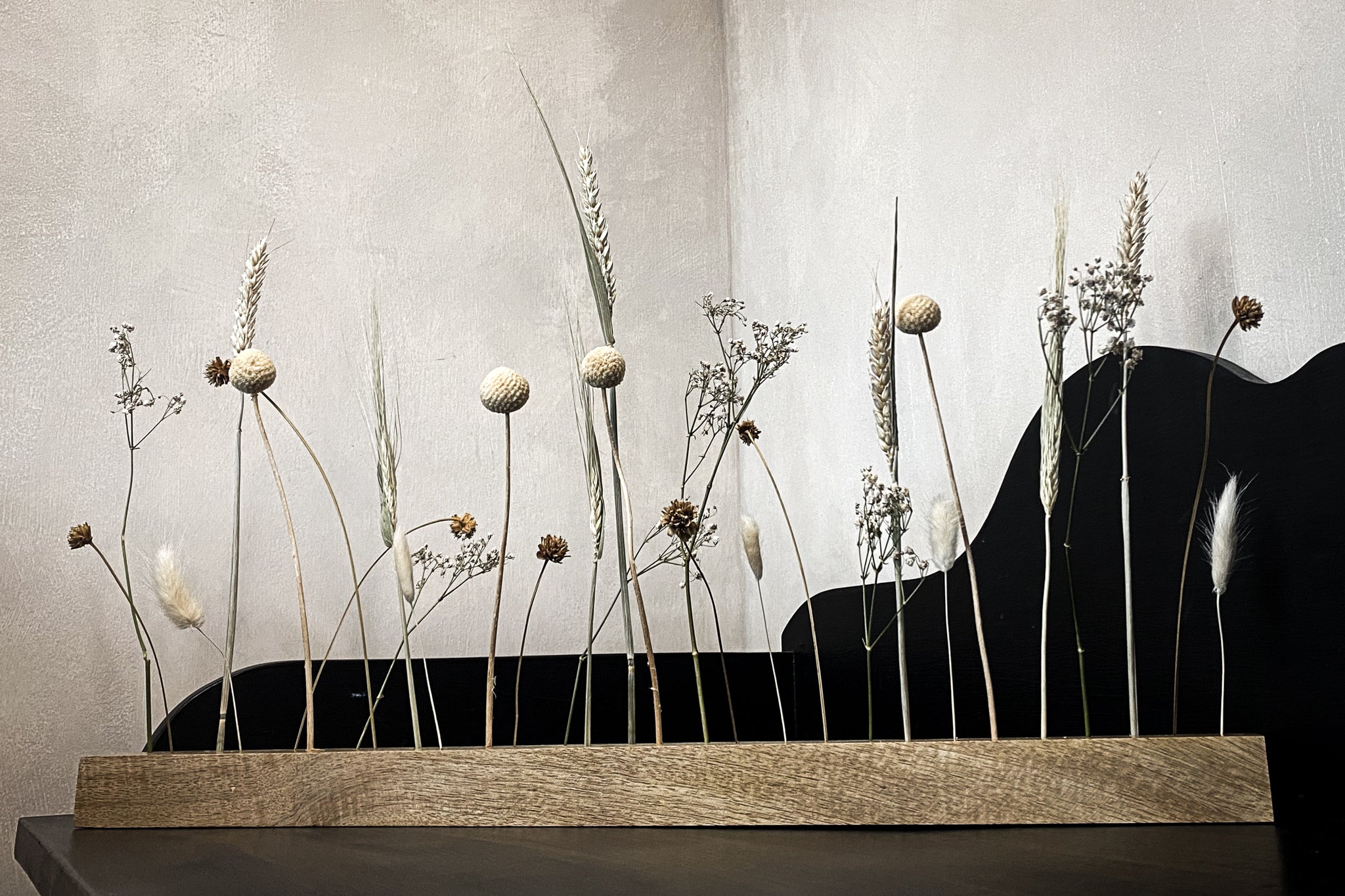 Mali Mango Wood Dried Flower Bar - Neutrals - Large