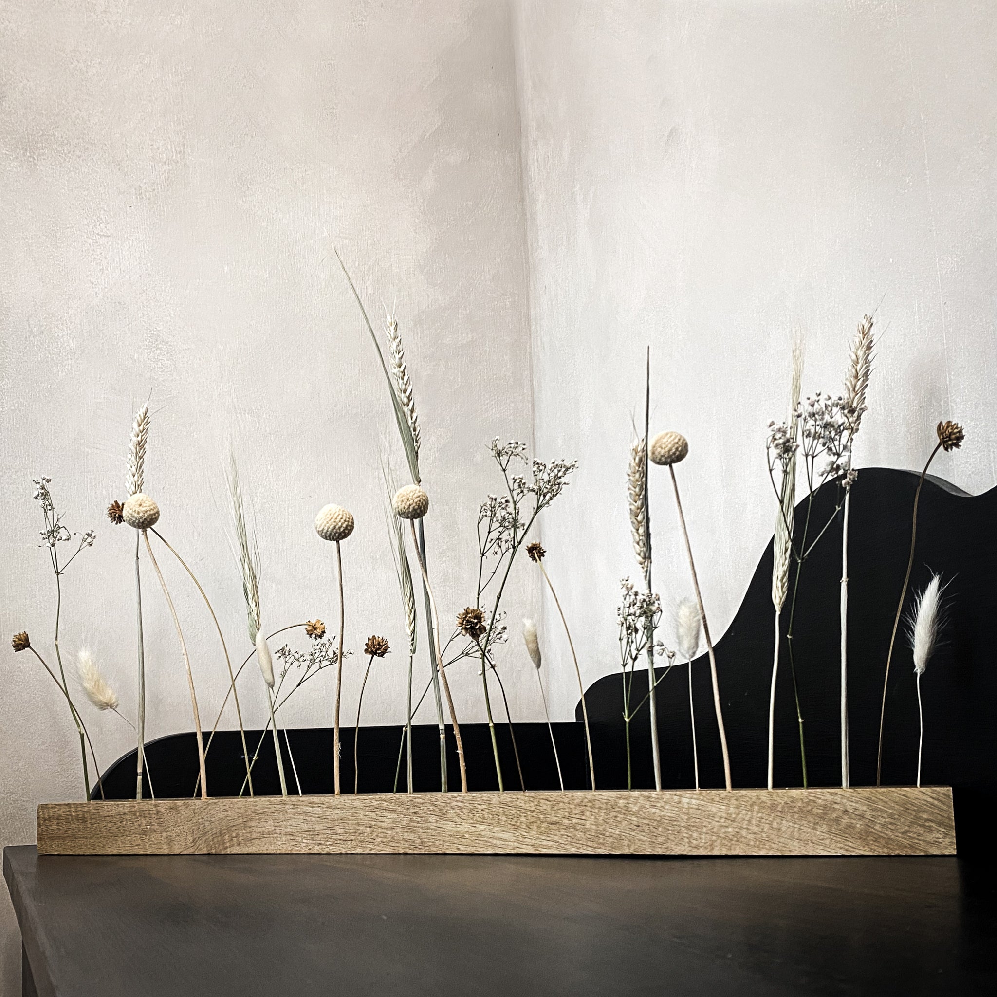 Mali Mango Wood Dried Flower Bar - Neutrals - Large