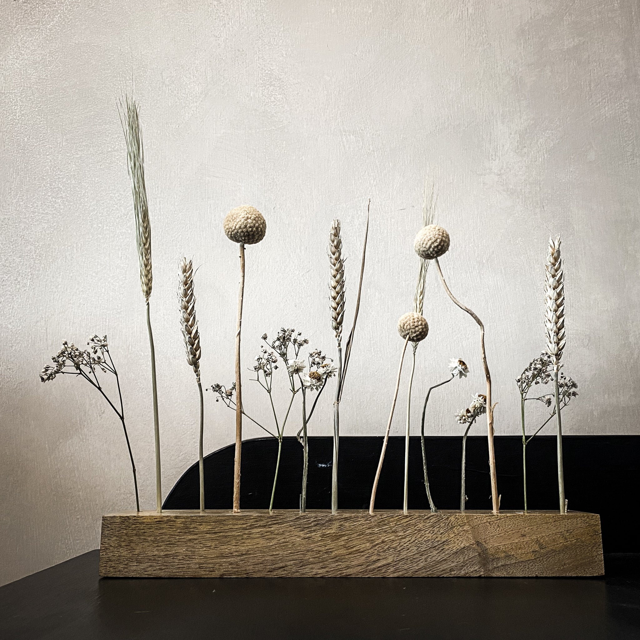 Mali Mango Wood Dried Flower Bar - Neutrals - Small