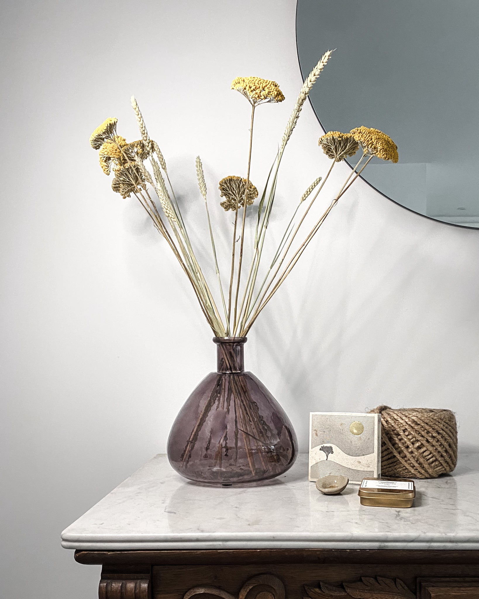 Letterbox Dried Flower Bouquet - Yellow Meadow