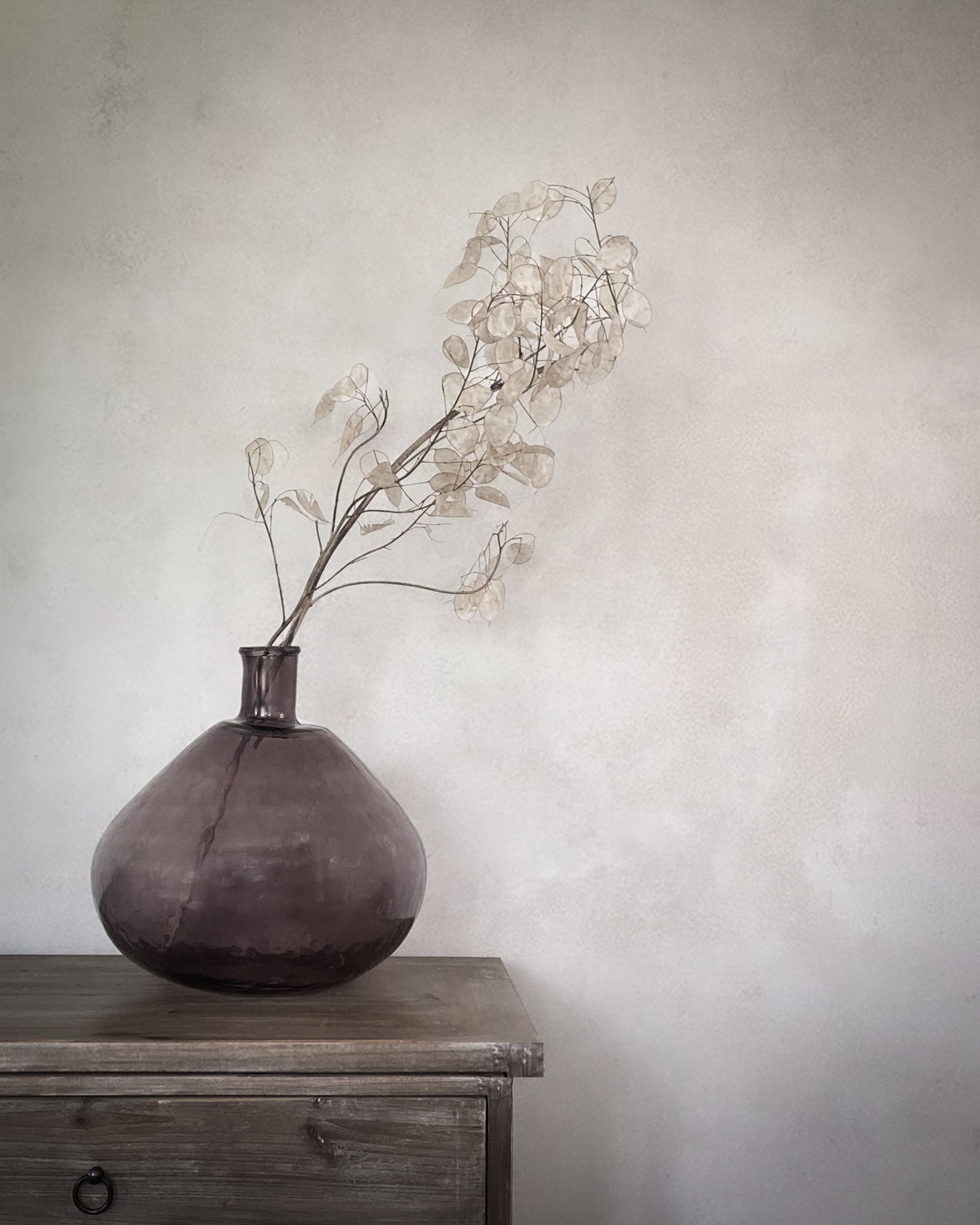 Daria Recycled Glass Balloon Vase - Smoke