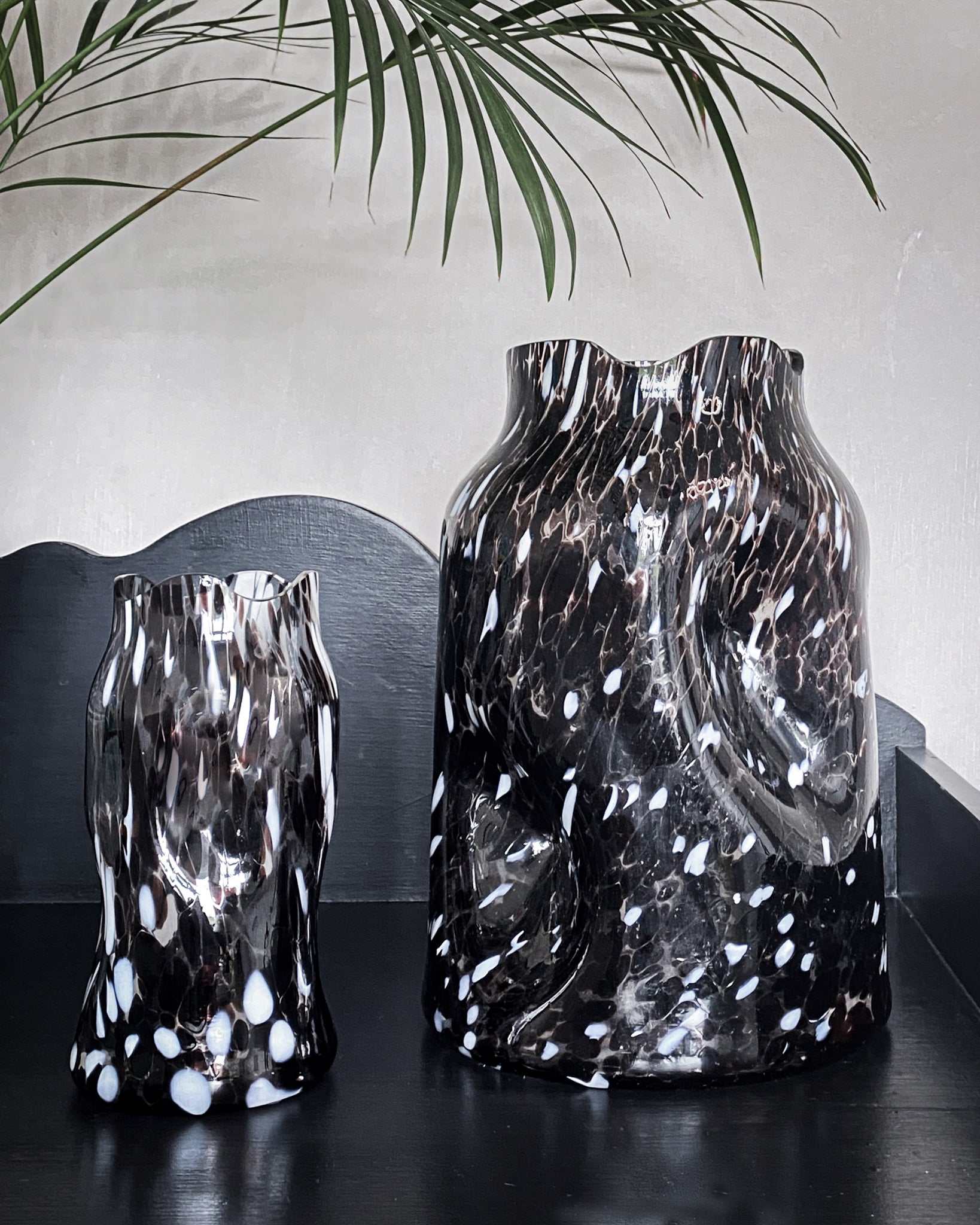 Ezra Speckled Recycled Glass Vase