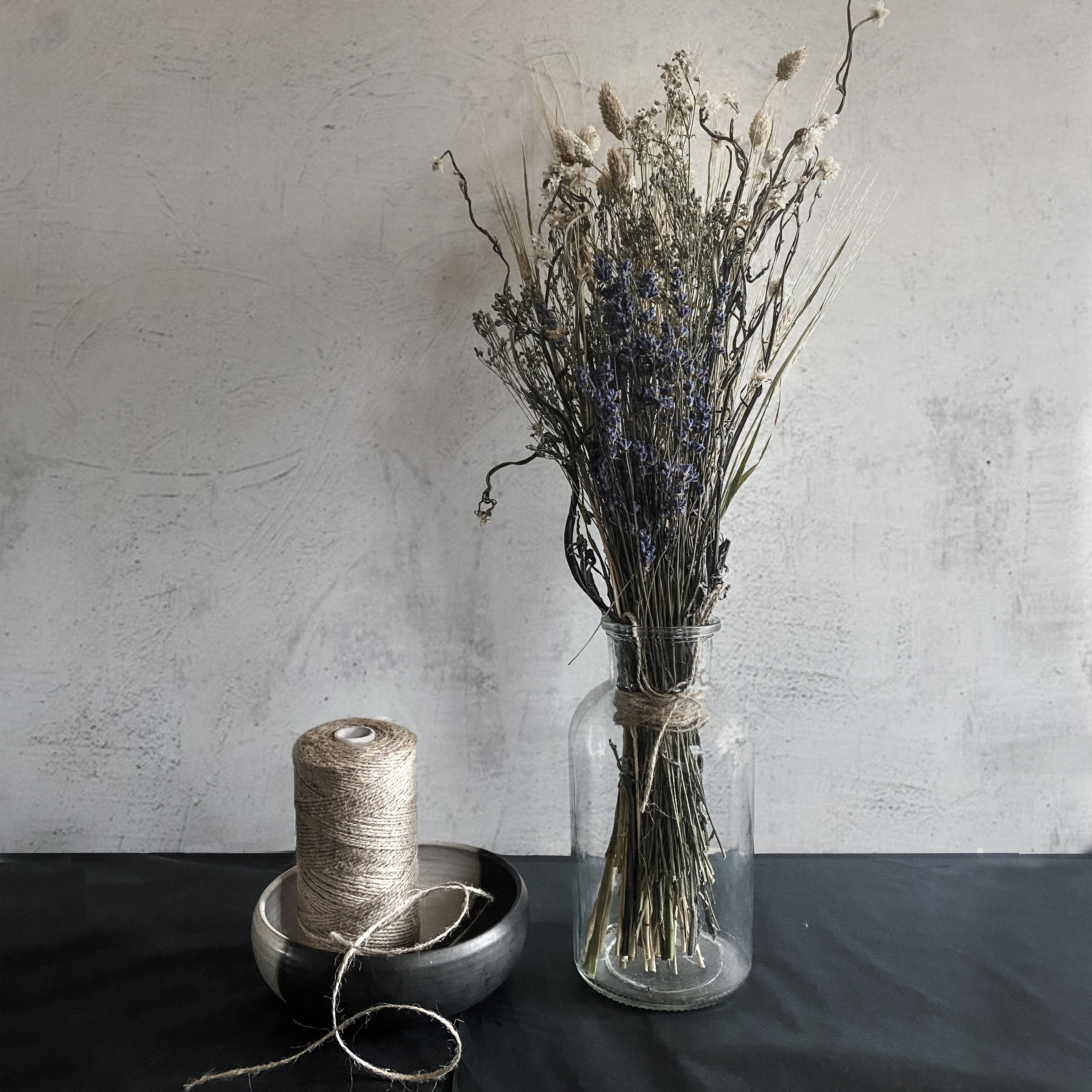 Dried Flower Bouquet: Dried Lavender & Wild Grasses