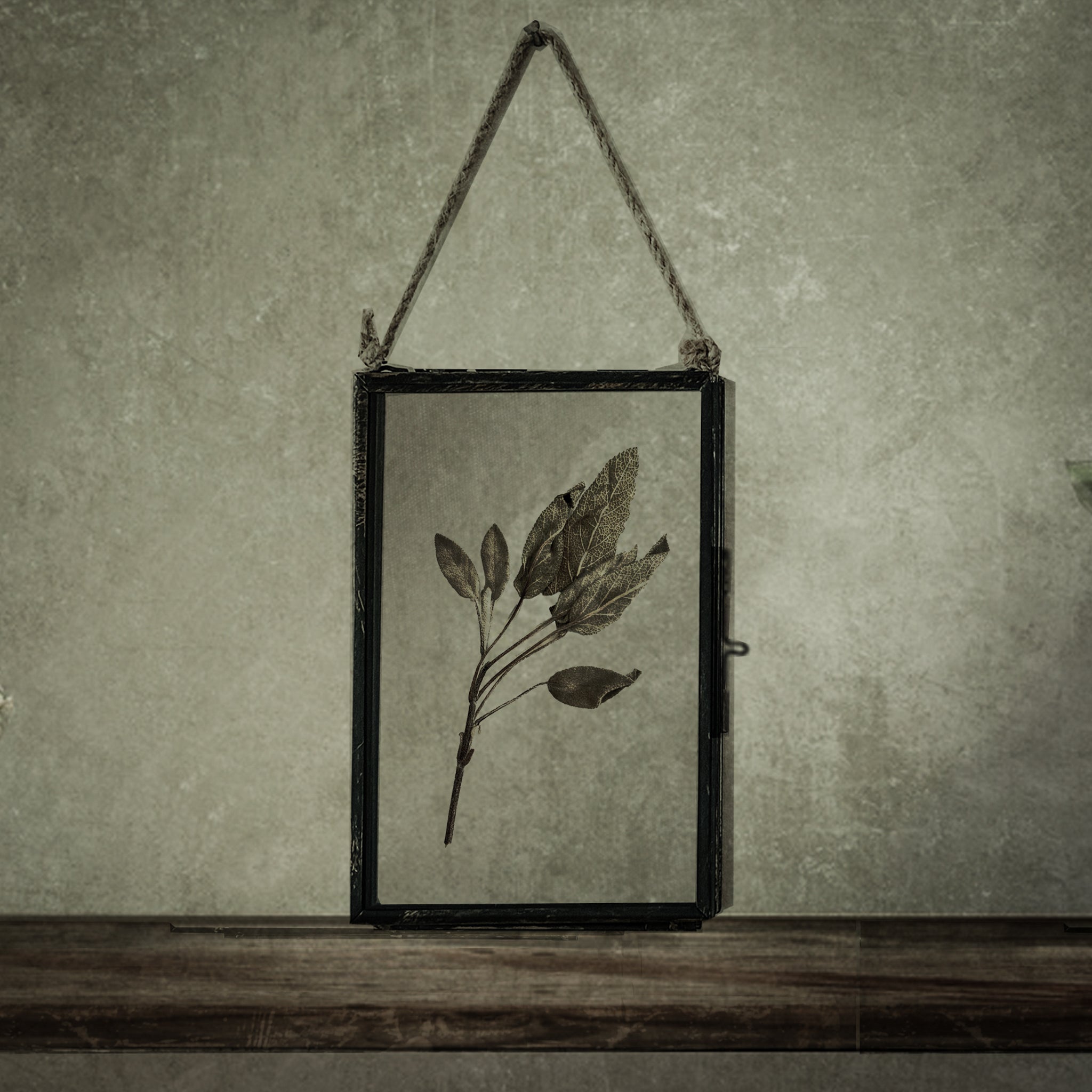 Set Of Three Pressed Flower Frames - Buddleia & Sage