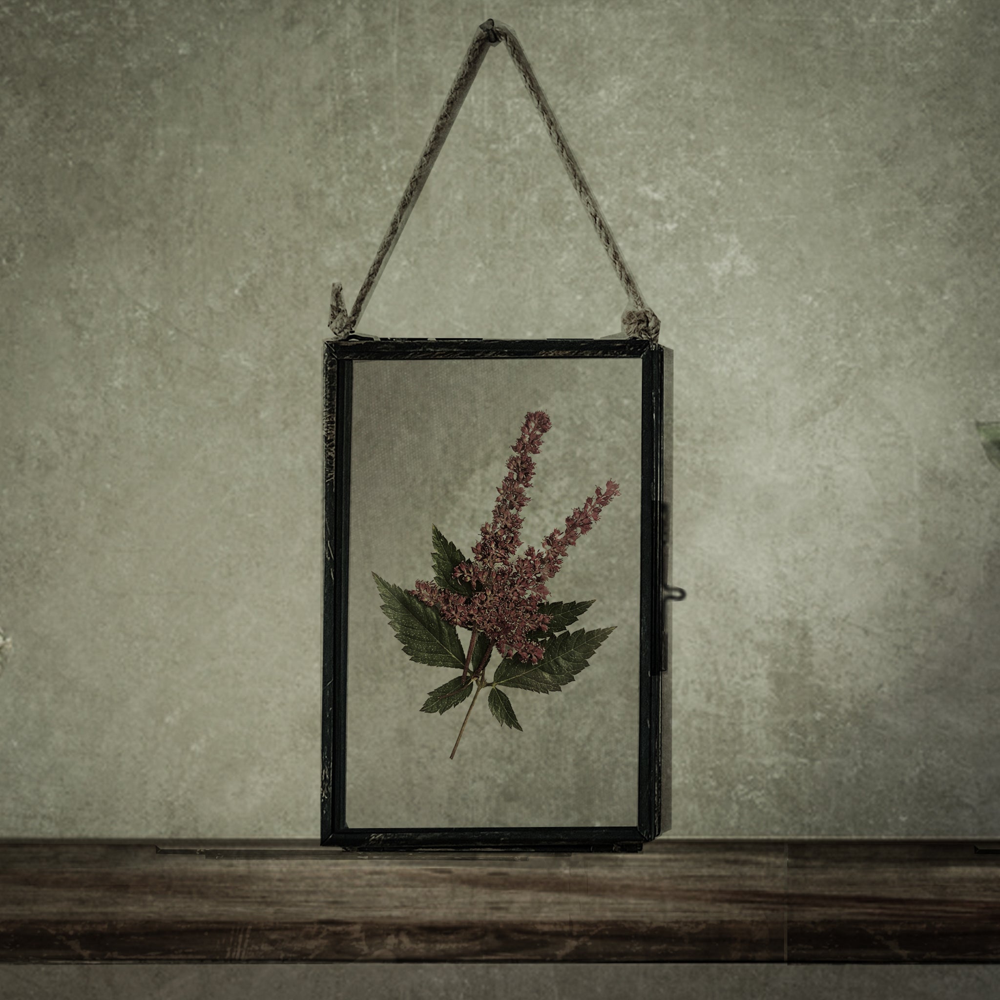Set Of Three Pressed Flower Frames - Buddleia & Sage