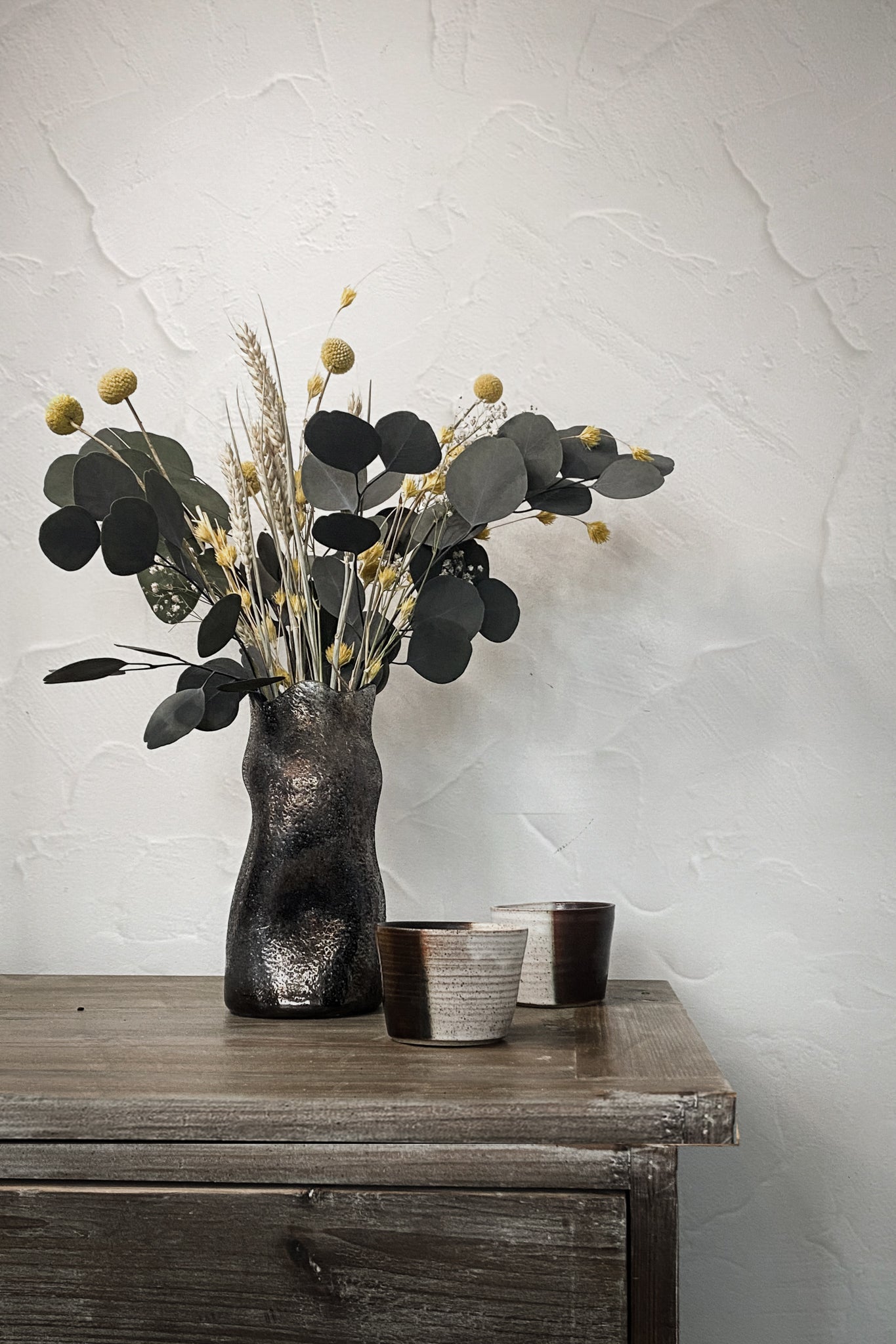 Dried Flower Bouquet: Eucalyptus & Billy Buttons