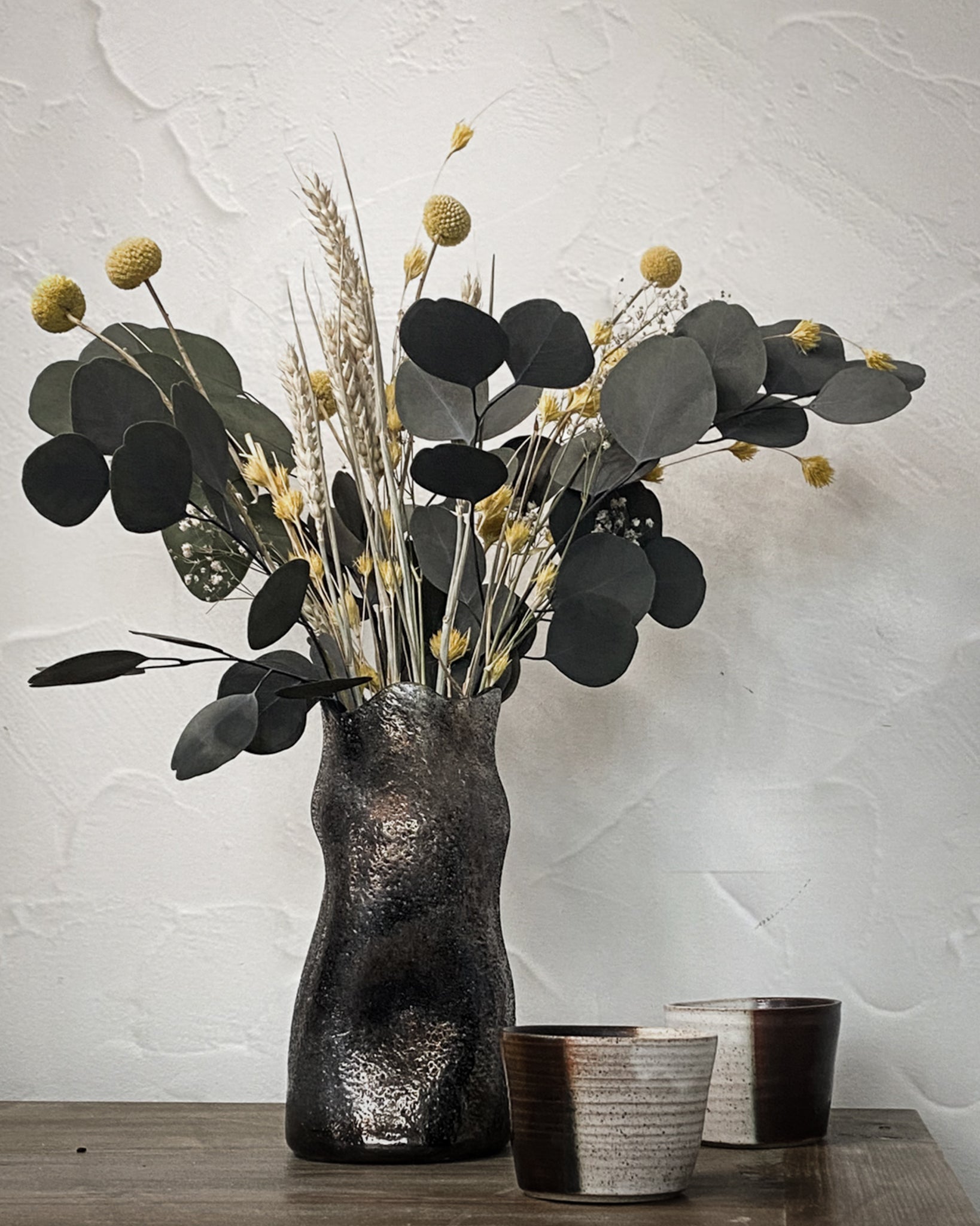 Dried Flower Bouquet: Eucalyptus & Billy Buttons