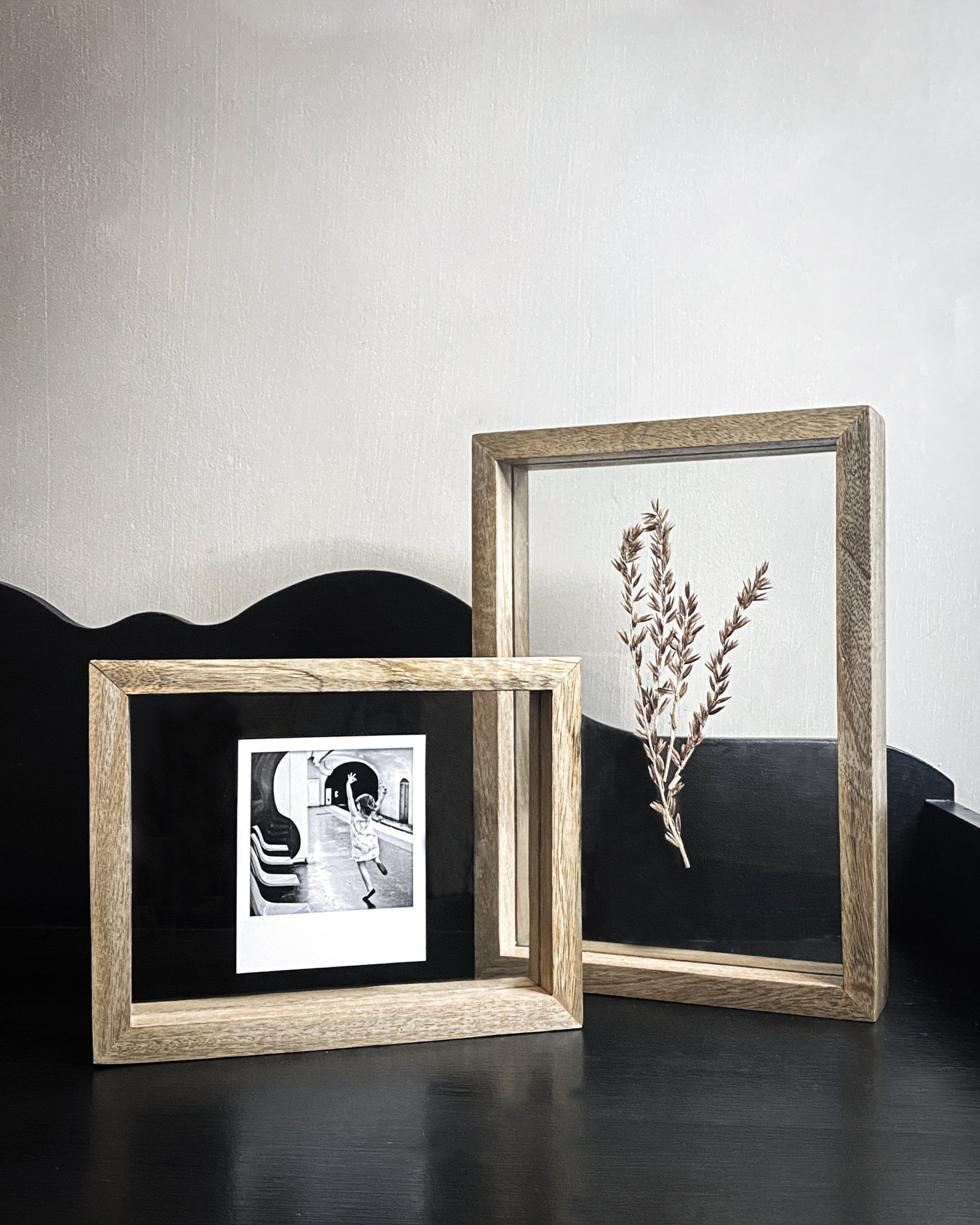 Taya Mango Wood Pressed Flower Frame: Dried Maize - Large