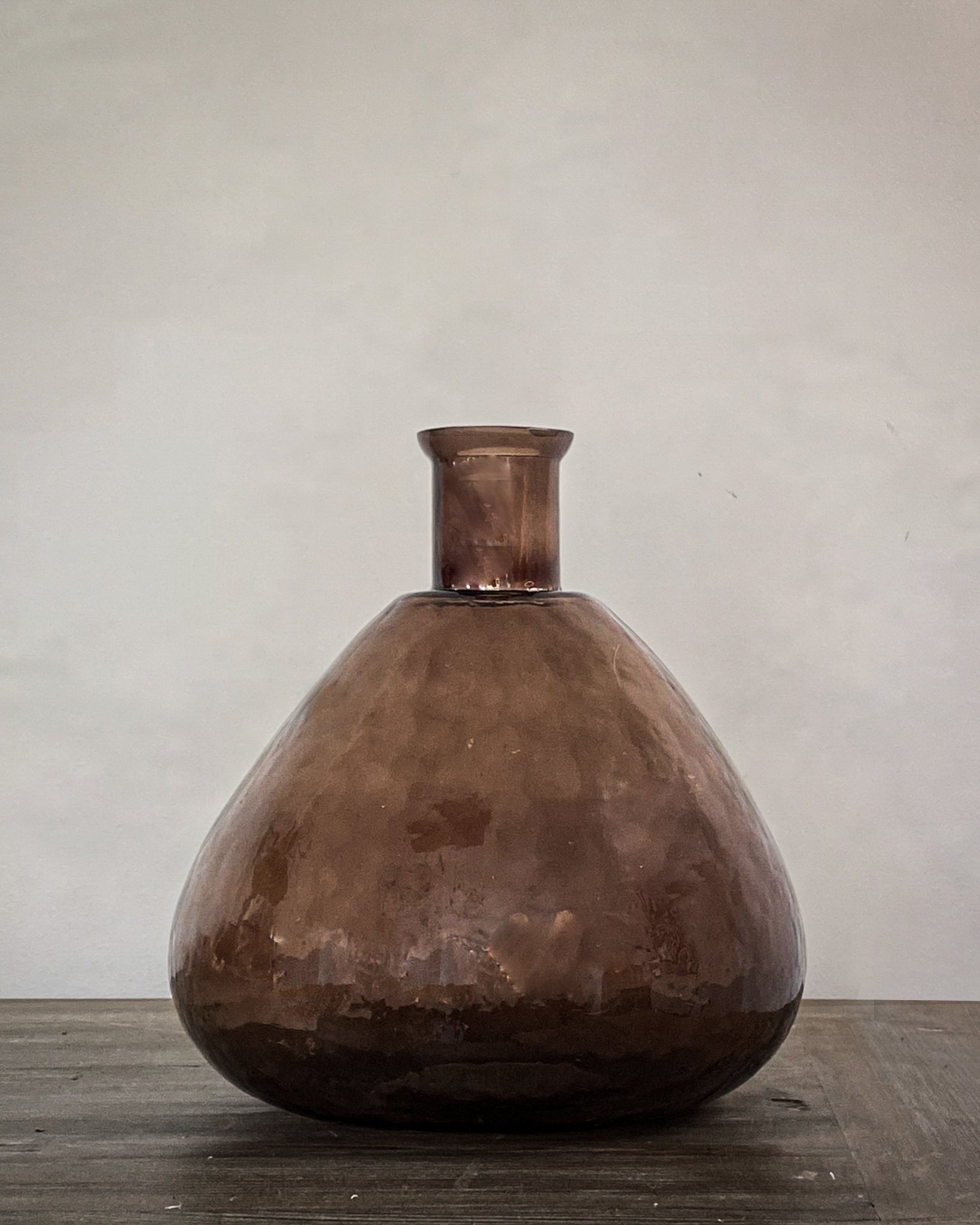 Cinda Recycled Glass Balloon Vase - Amber