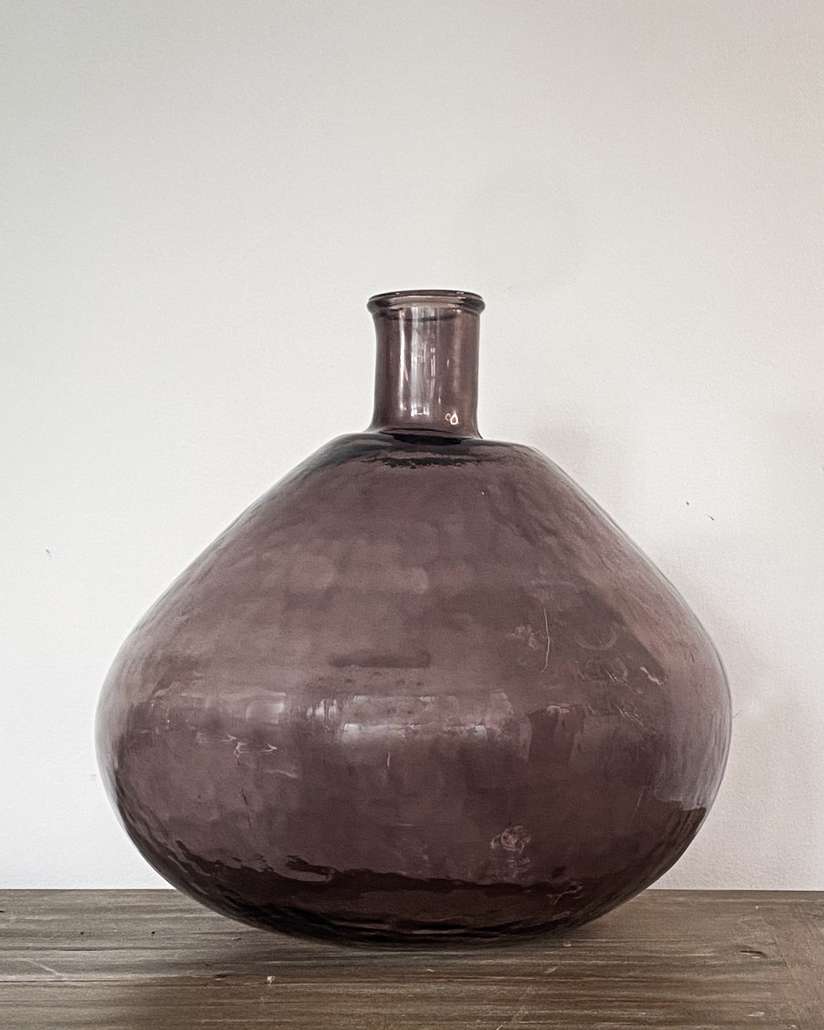 Daria Recycled Glass Balloon Vase - Smoke