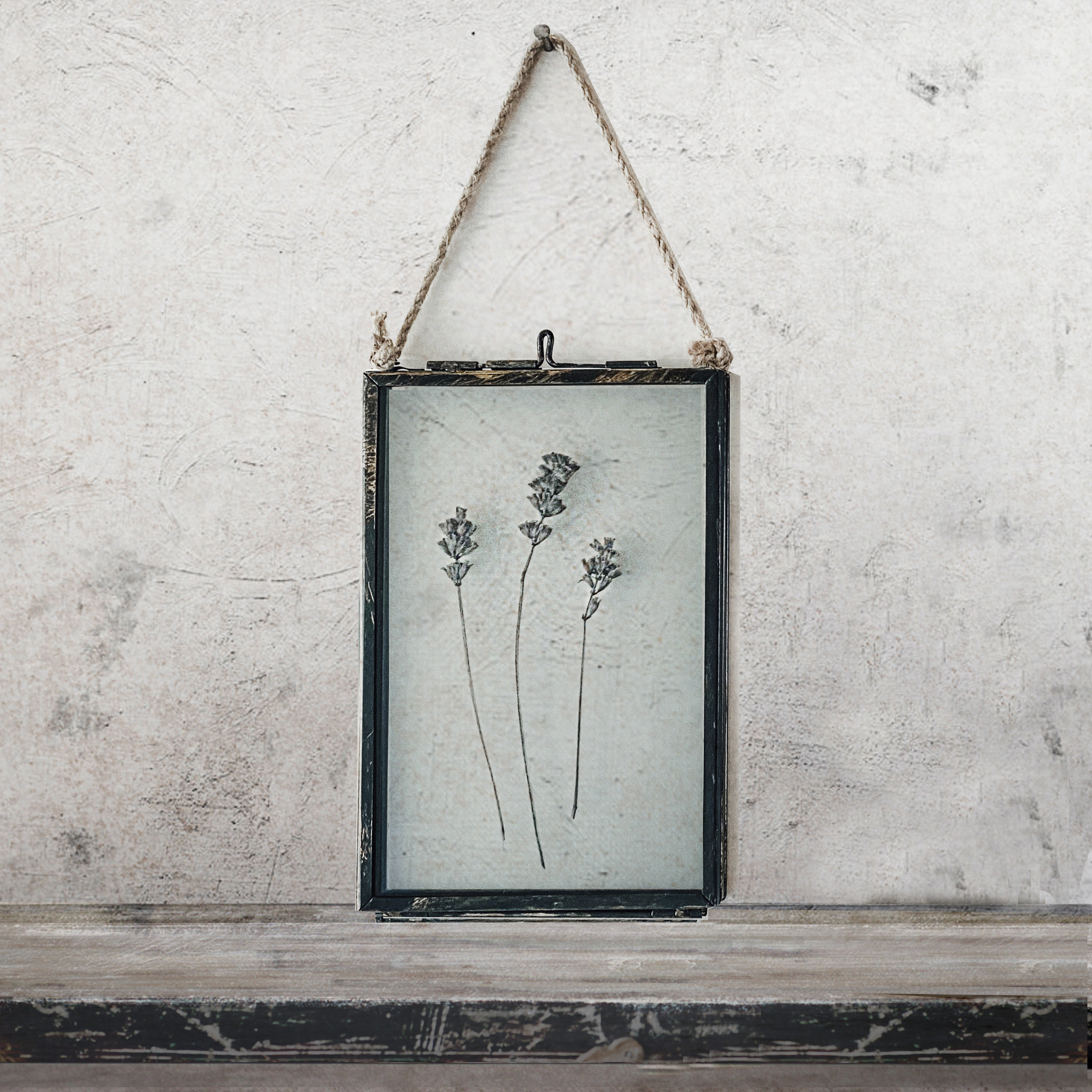 Set Of Three Pressed Flower Frames - Massasa & Lavender